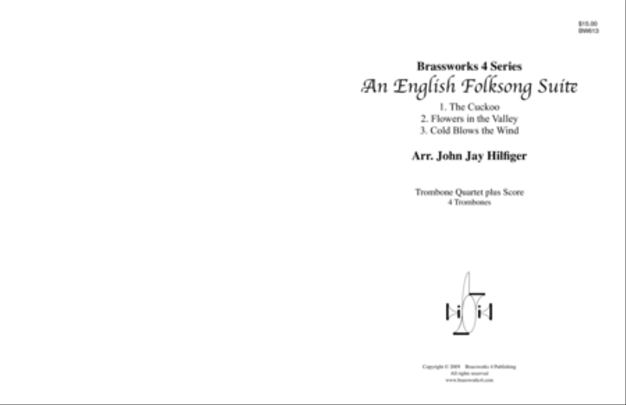 An English Folksong Suite Trombone Quartet scores gallery preview page 1