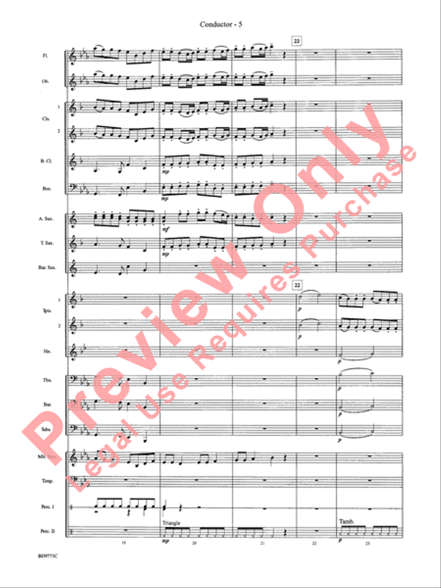 Eine Kleine Christmas Concert Band scores gallery preview page 7