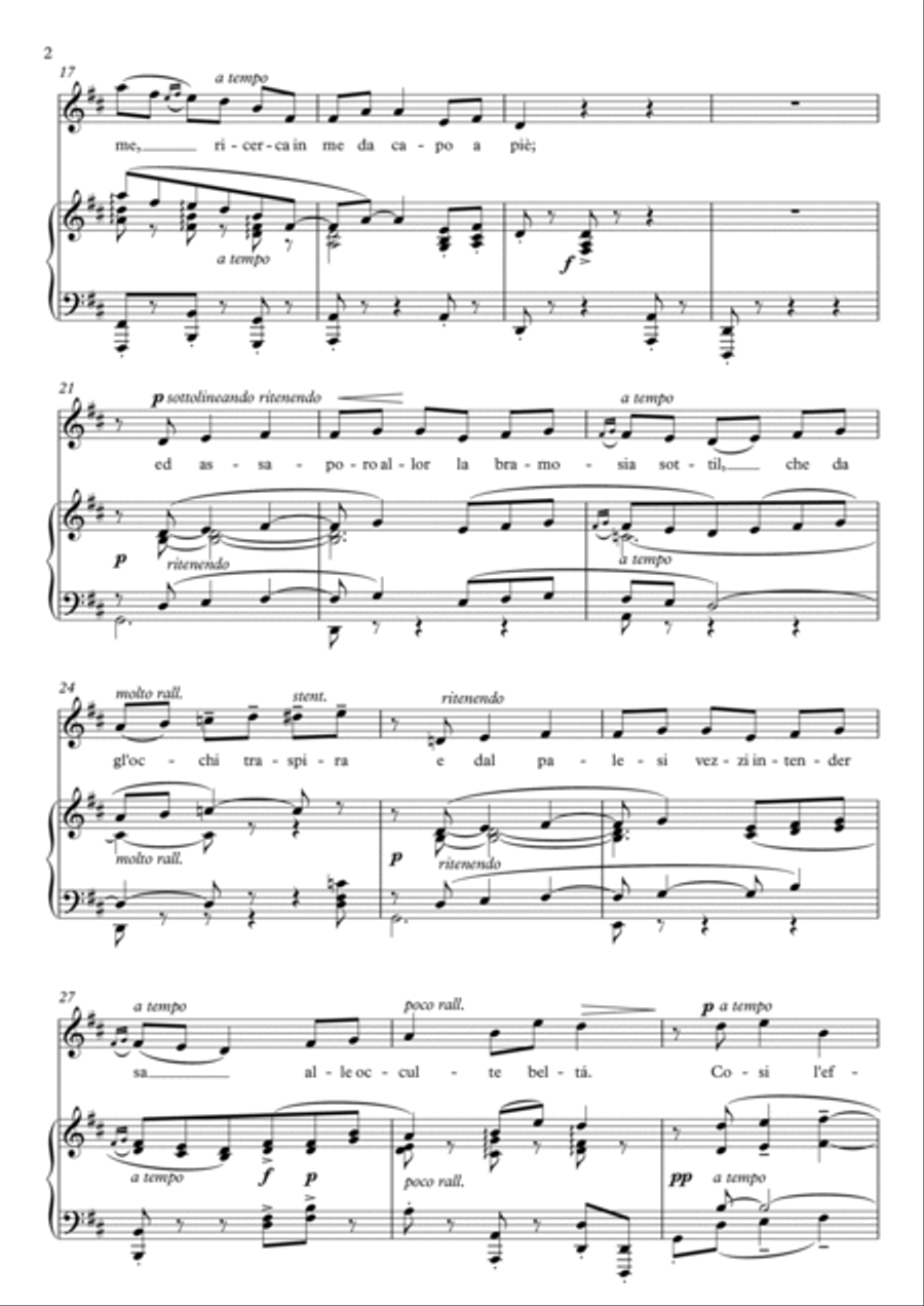 Quando m’en vo - La Bohème (D Major) Soprano Voice scores gallery preview page 3