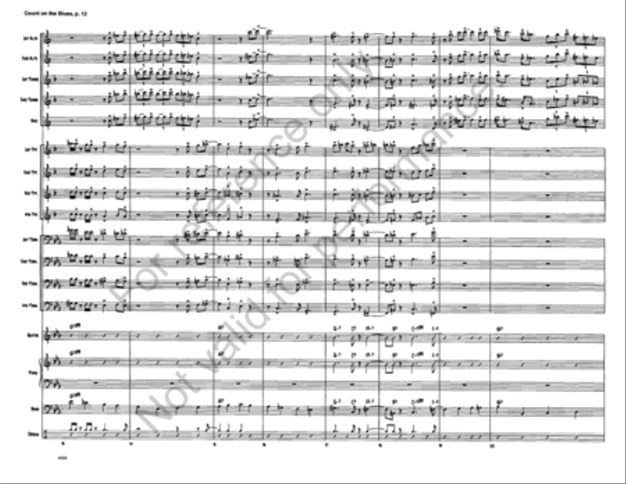 Count on the Blues Jazz Ensemble scores gallery preview page 13