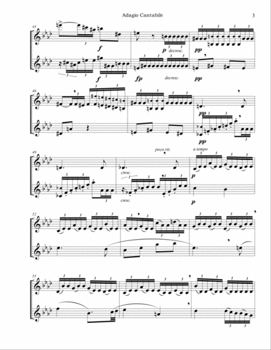 Adagio Cantabile from Sonata in C Minor (