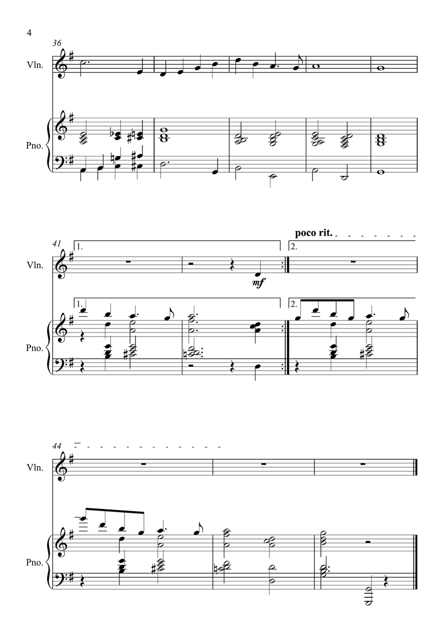 My Ain Folk My Ain Folk Violin Solo scores gallery preview page 4