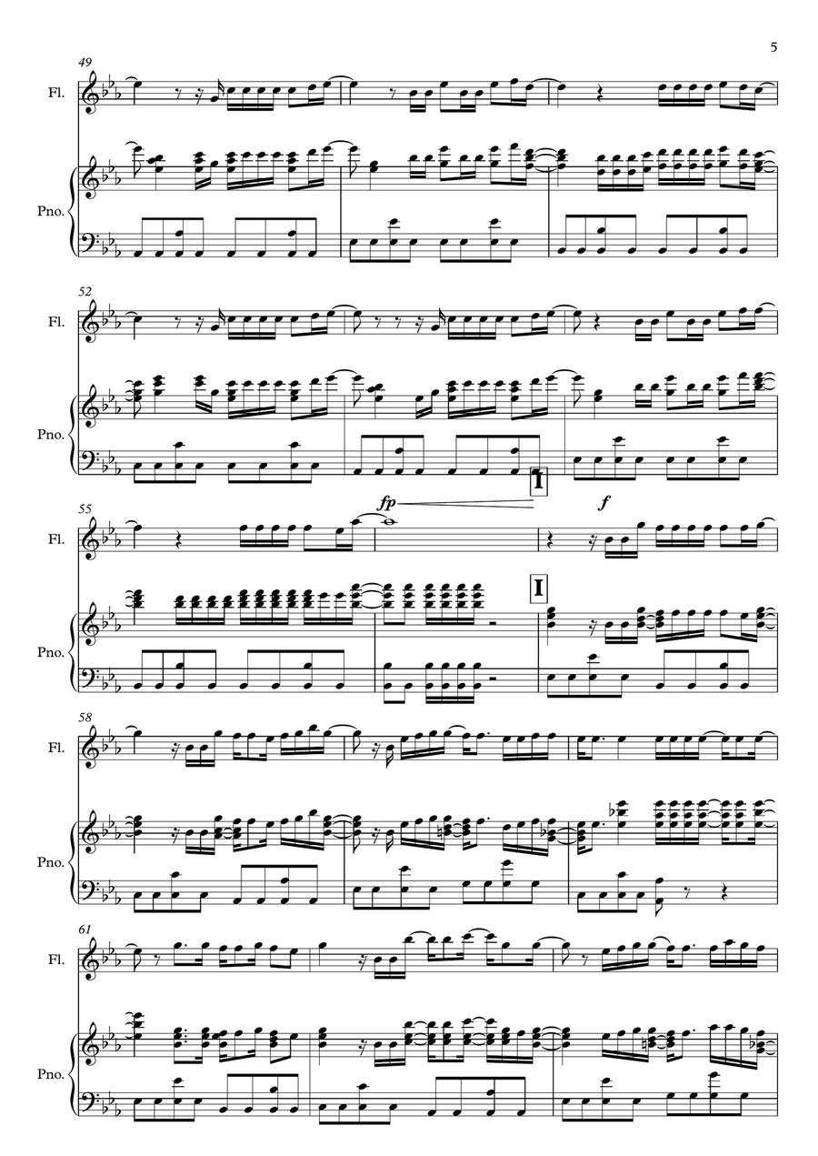 The Greatest Show The Greatest Show Flute Solo scores gallery preview page 5