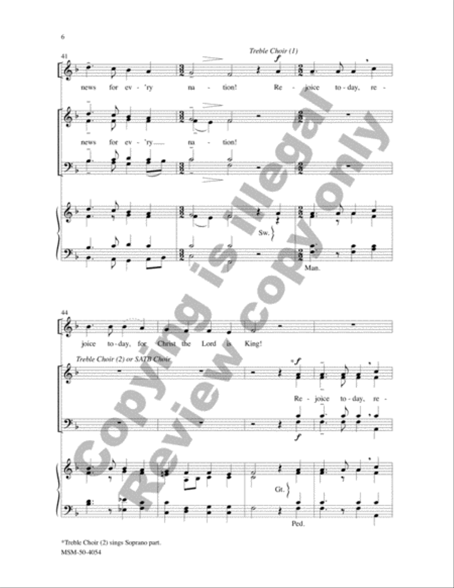 Christ Jesus Is Arisen 4-Part scores gallery preview page 6
