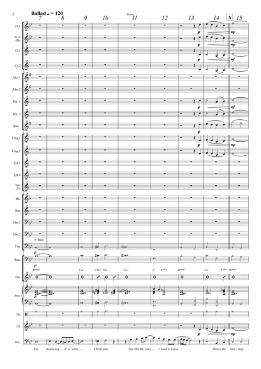 White Christmas Concert Band scores gallery preview page 2