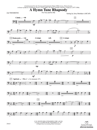 A Hymn Tune Rhapsody: 2nd Trombone