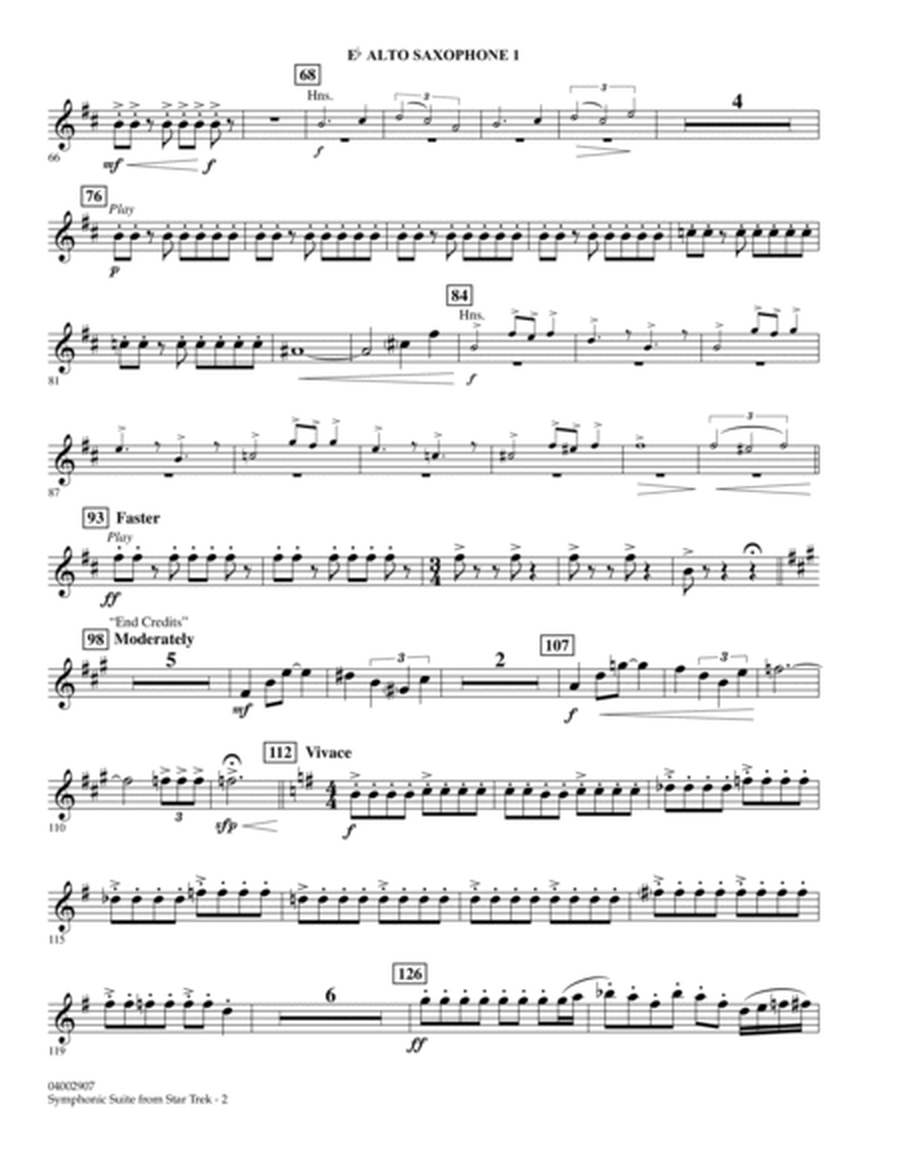 Symphonic Suite from Star Trek - Eb Alto Saxophone 1