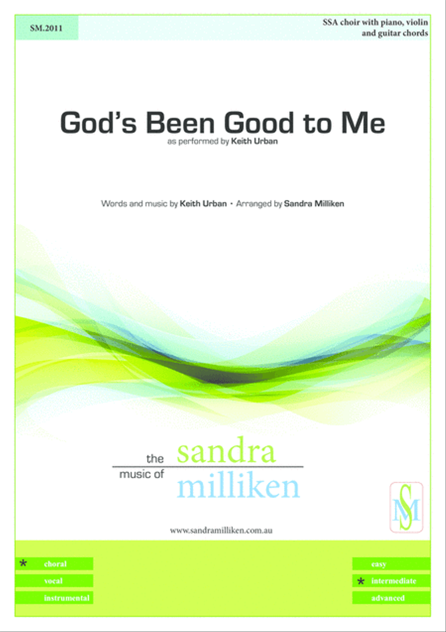 God's Been Good To Me SSA scores gallery preview page 1