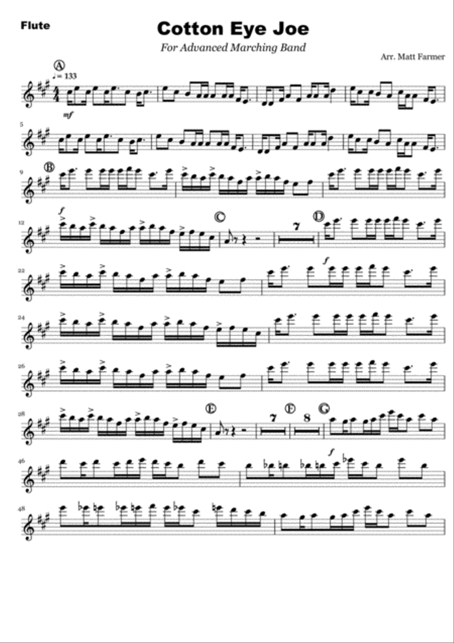 Cotton Eye Joe Large Ensemble scores gallery preview page 6