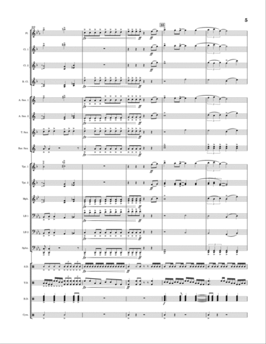 The Rumbling Marching Band scores gallery preview page 6