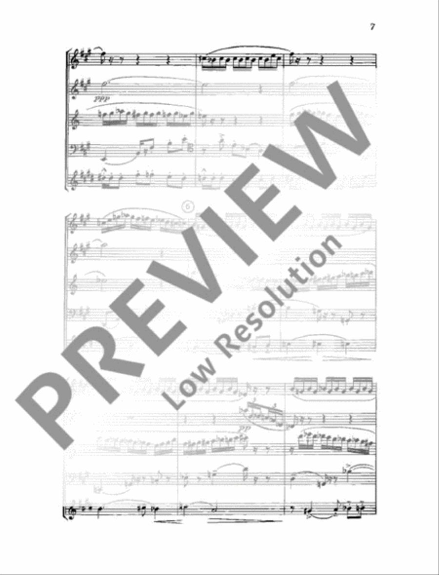 Quintet No. 1 Woodwind Quintet scores gallery preview page 8