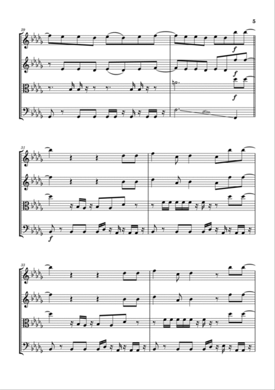 Whiplash String Quartet scores gallery preview page 6