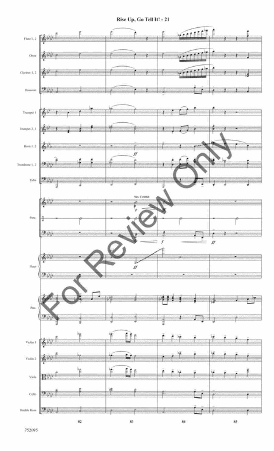 Rise Up, Go Tell It! Rise Up, Go Tell It! Full Orchestra scores gallery preview page 24