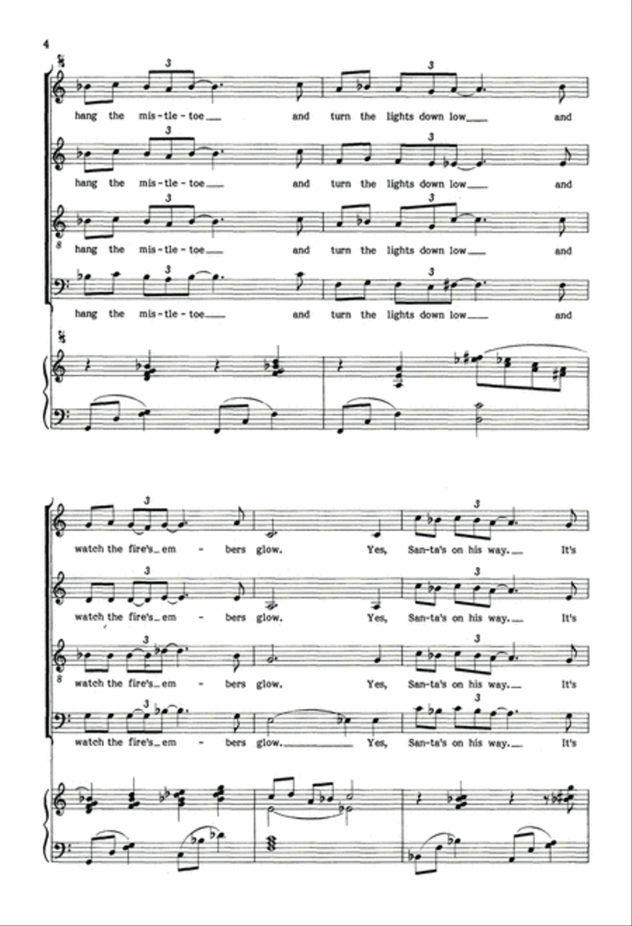 Christmas Eve 4-Part scores gallery preview page 4
