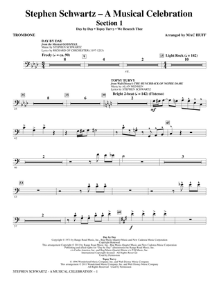 Book cover for Stephen Schwartz: A Musical Celebration (Medley) - Trombone
