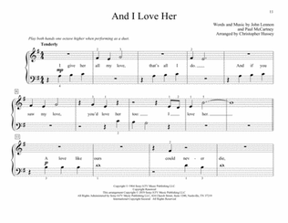 And I Love Her (arr. Christopher Hussey)