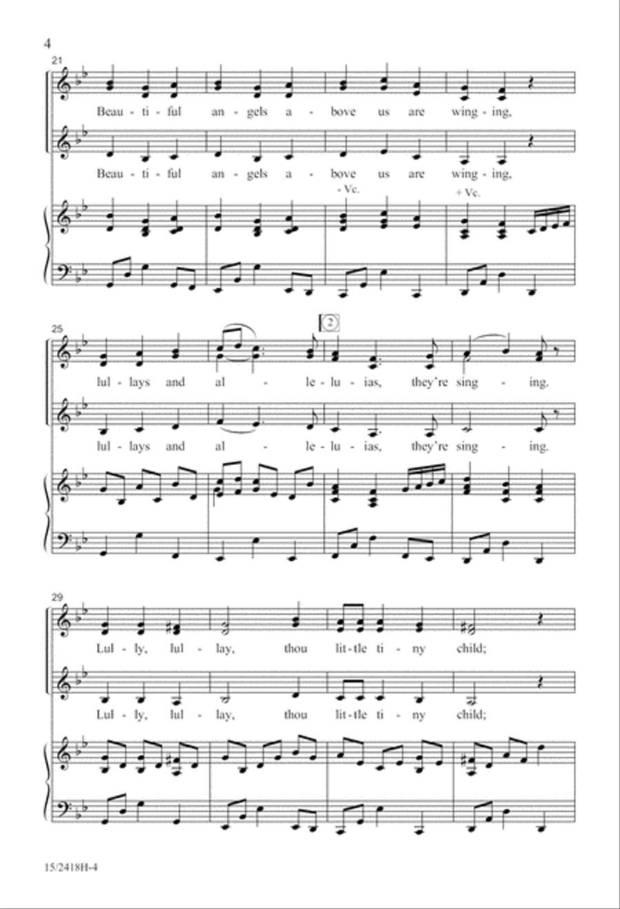 Lullay Alleluia SSA scores gallery preview page 5