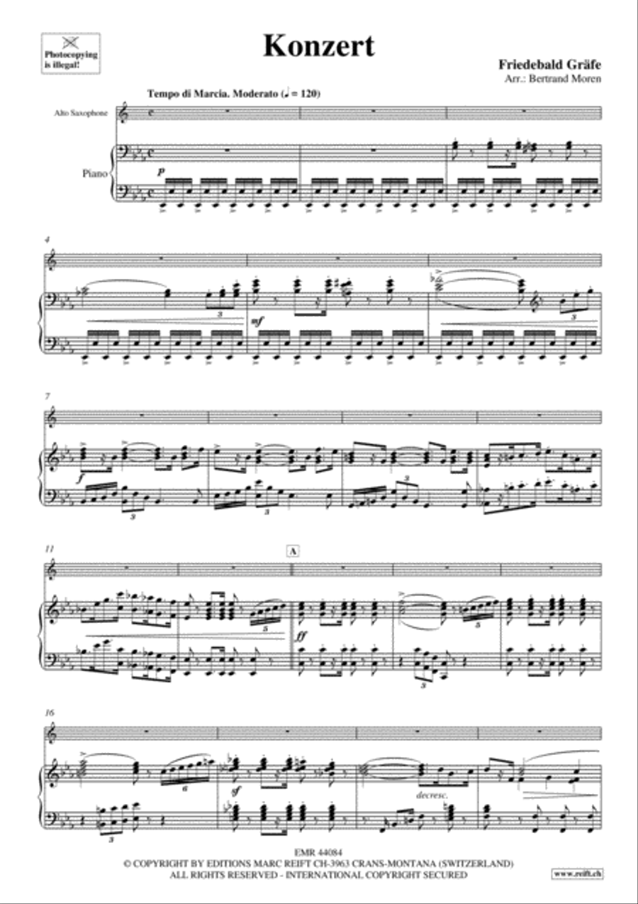 Konzert Alto Saxophone scores gallery preview page 6