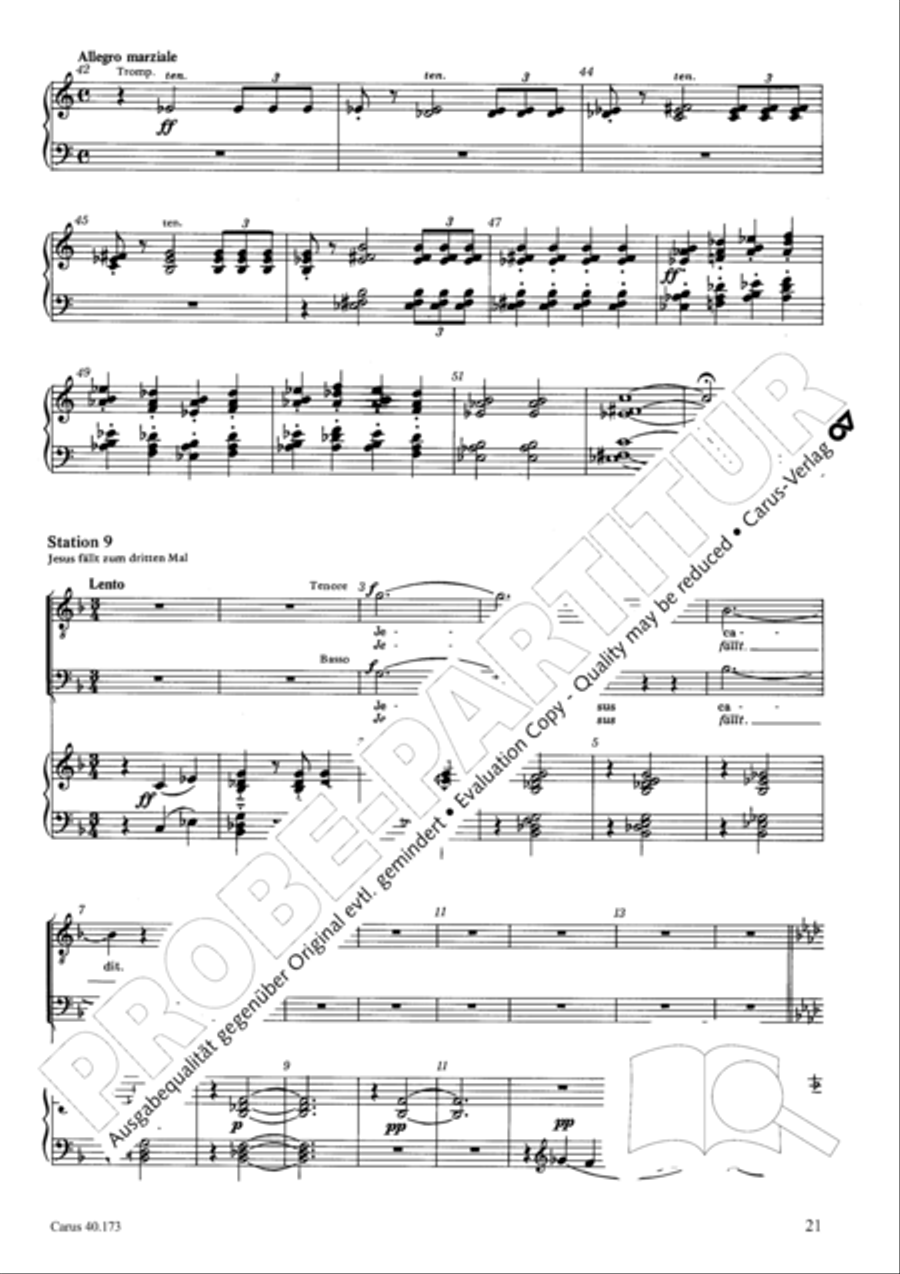 Via crucis 4-Part scores gallery preview page 22