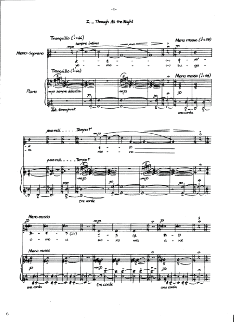 Collected Songs, Volume I (1976-1998) Small Ensemble scores gallery preview page 6