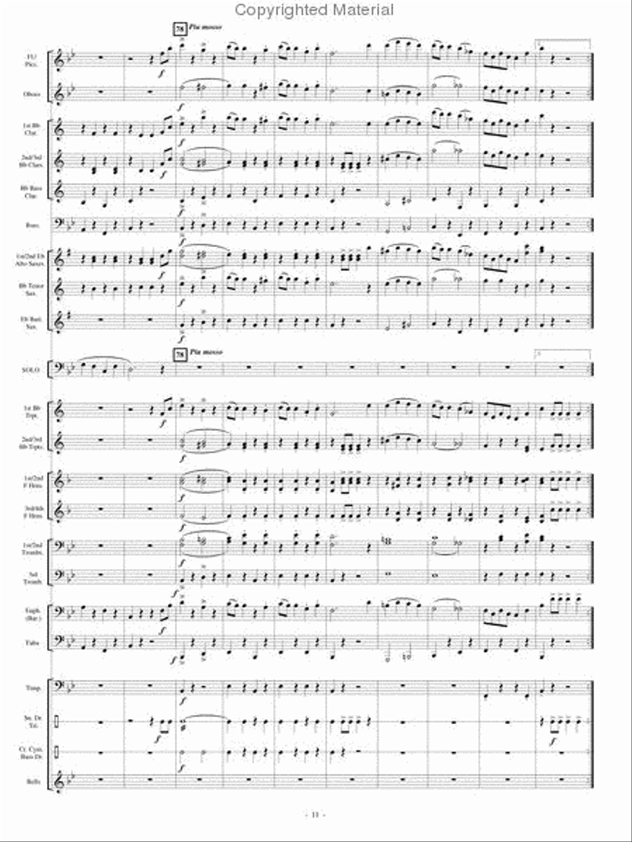 The Old Grumbly Bear Concert Band scores gallery preview page 10