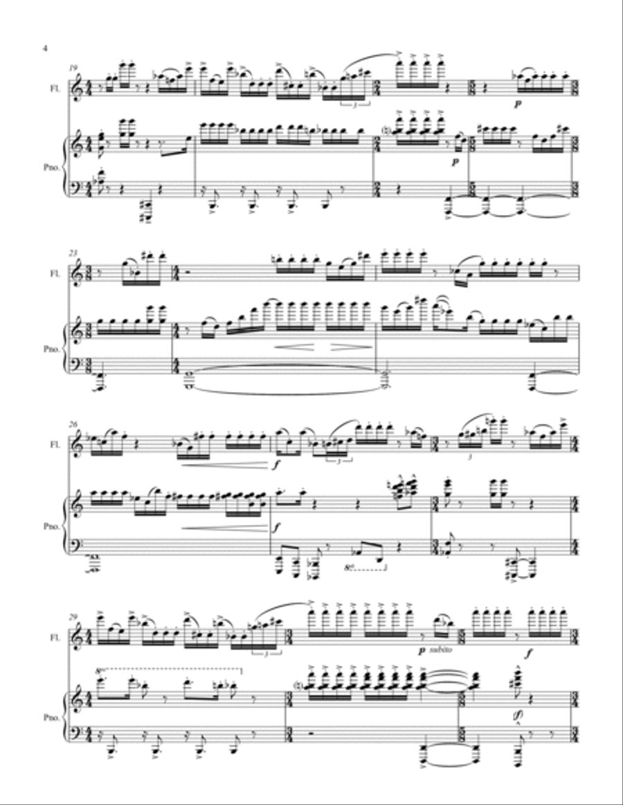 Variants Flute Solo scores gallery preview page 4