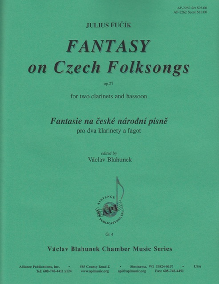 Fantasy on Czech Folk Songs for 2 Clarinets and Bassoon image number null