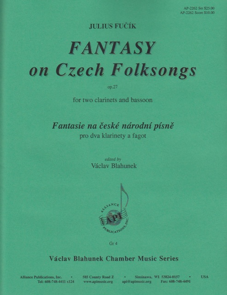 Fantasy on Czech Folk Songs for 2 Clarinets and Bassoon image number null
