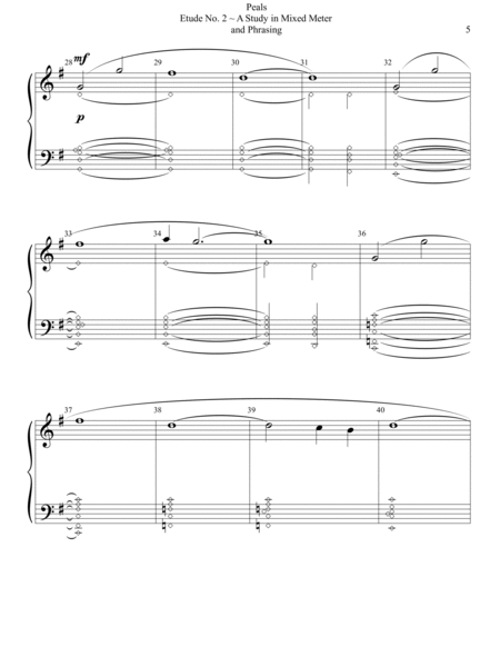 "Peals" - Etude No. 2: A Study in Mixed Meter and Phrasing image number null