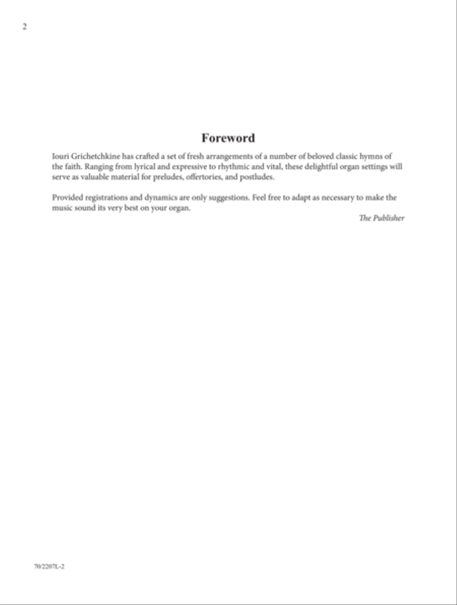 Hymns of Hope and Songs of Assurance Organ scores gallery preview page 2