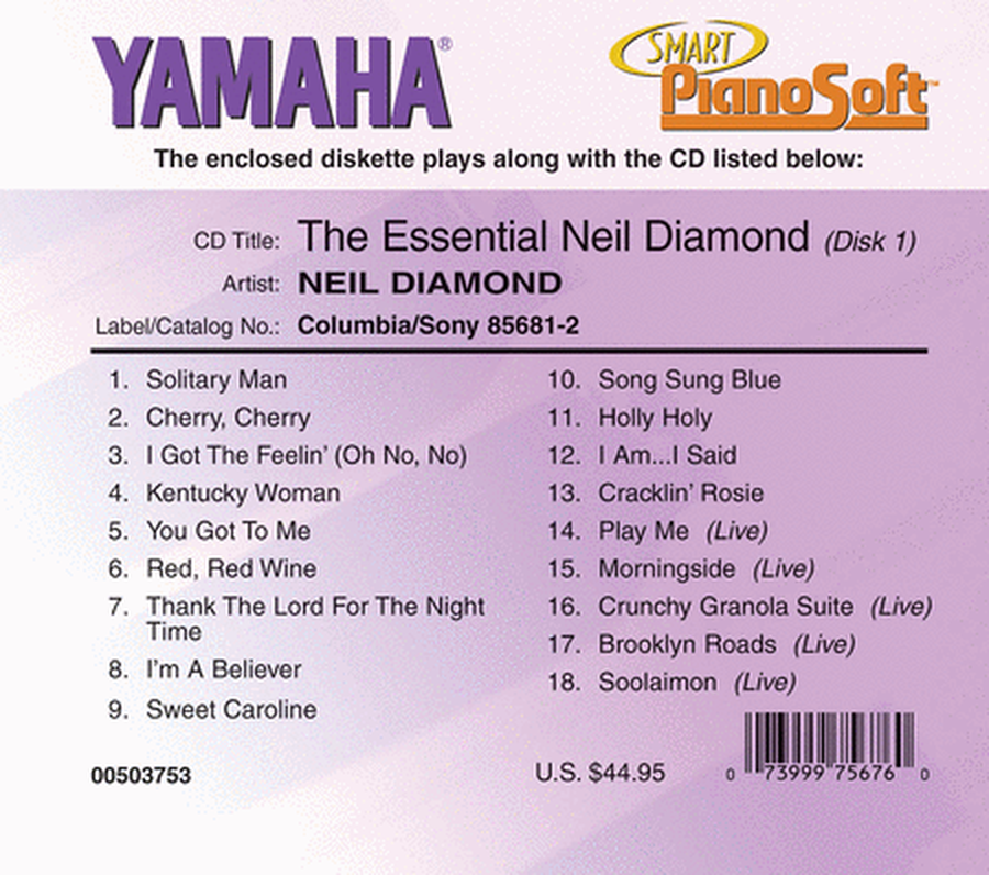 The Essential Neil Diamond (2-Disk Set) - Piano Software