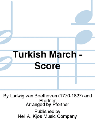 Book cover for Turkish March - Score
