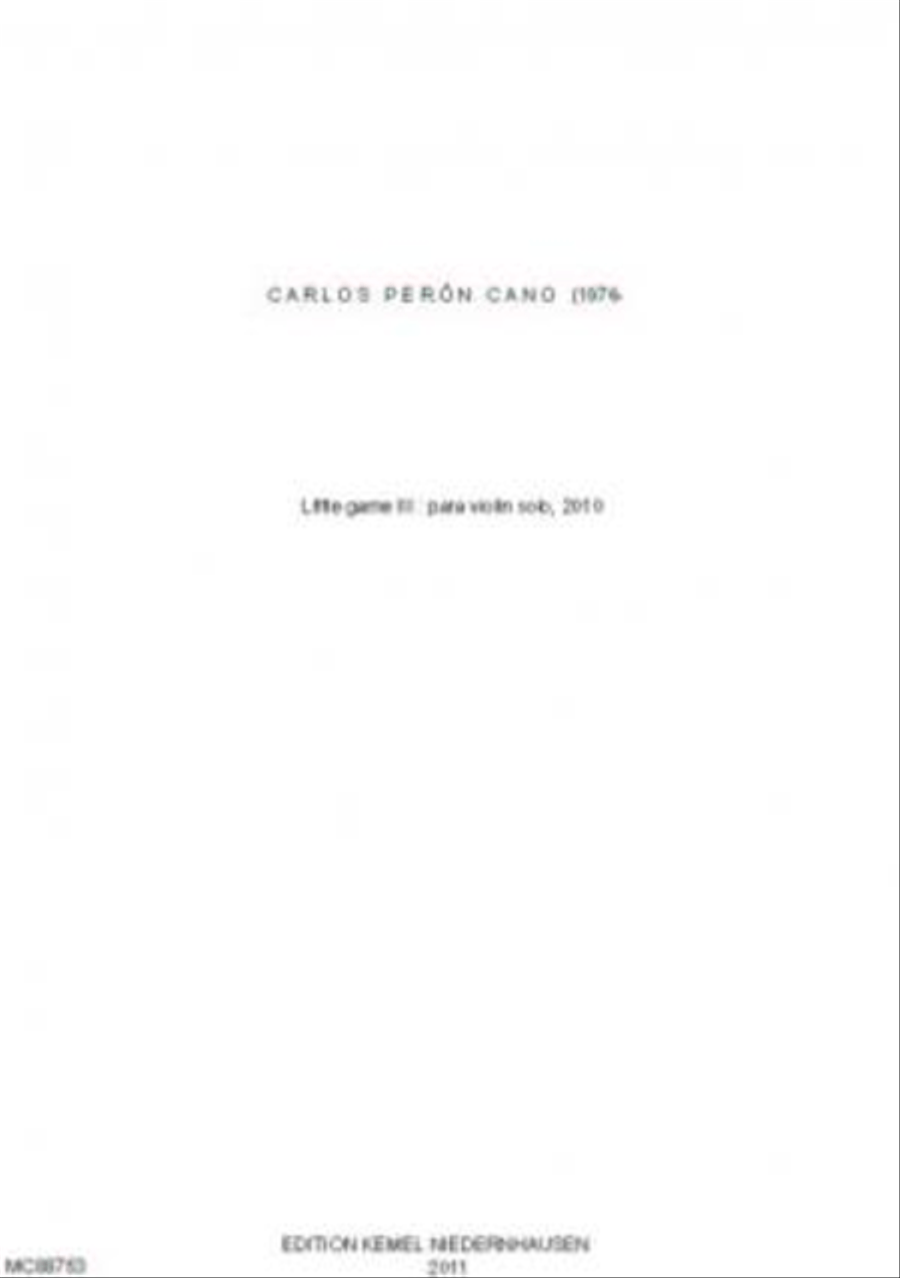 Little game III Violin Solo scores gallery preview page 1