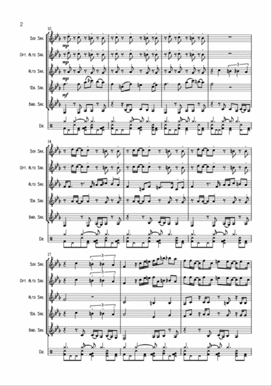 A Fouic Sans Fouic Woodwind Quartet scores gallery preview page 3