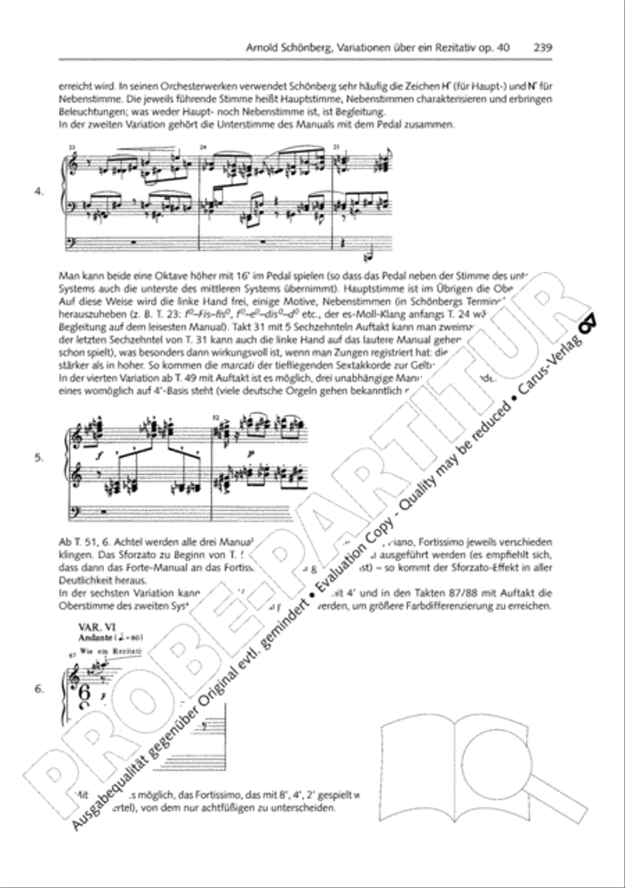Orgelschule zur historischen Auffuhrungspraxis Organ Solo scores gallery preview page 240