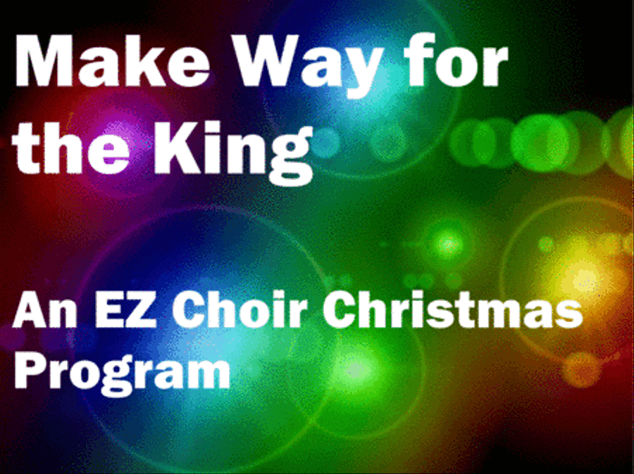 Make Way for the King (Full Cantata) 4-Part scores gallery preview page 1