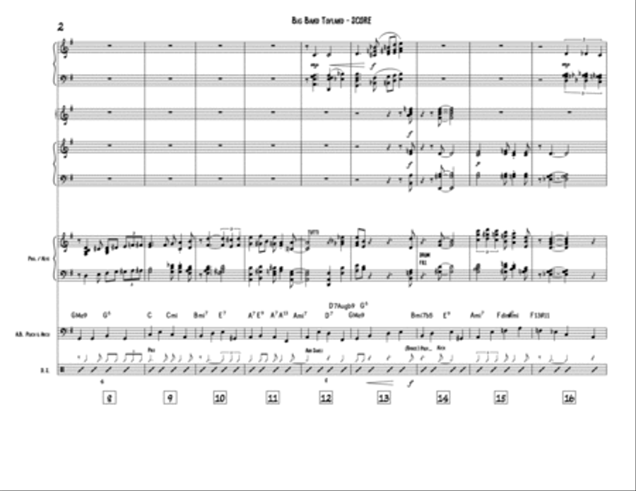 Toyland for Big Band Jazz Ensemble scores gallery preview page 6