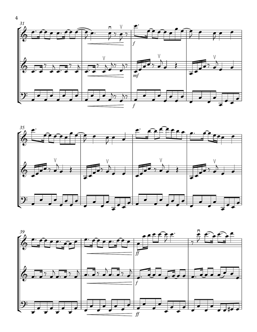 Rather Be String Trio scores gallery preview page 4