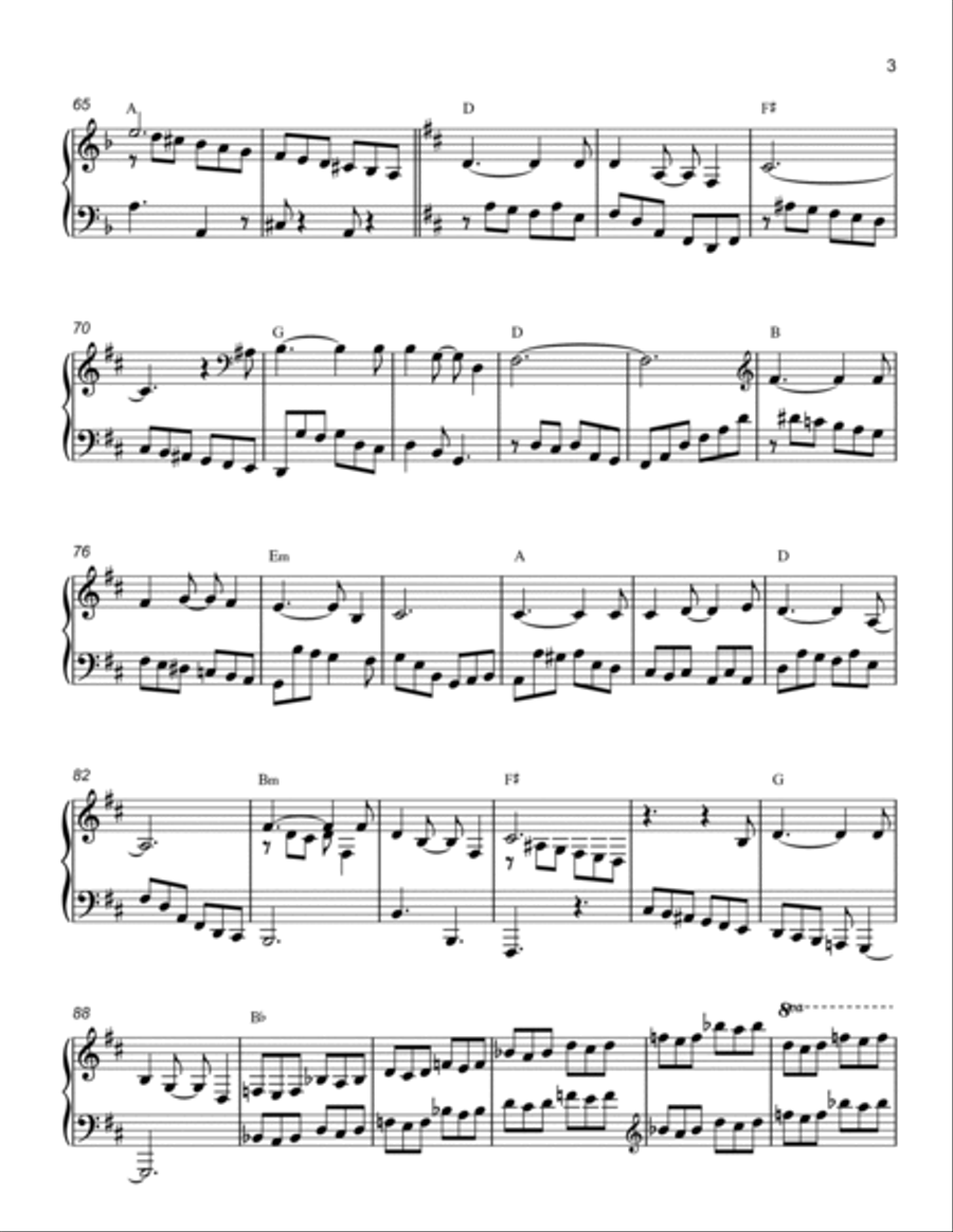 Goodbye Yellow Brick Road Piano Solo scores gallery preview page 3