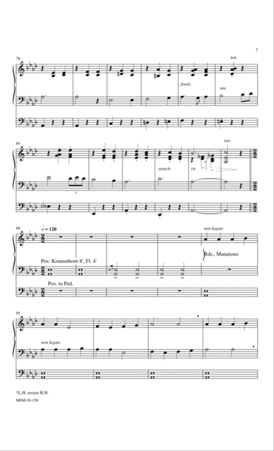 Fantasy on Tempus Adest Floridum Organ scores gallery preview page 5