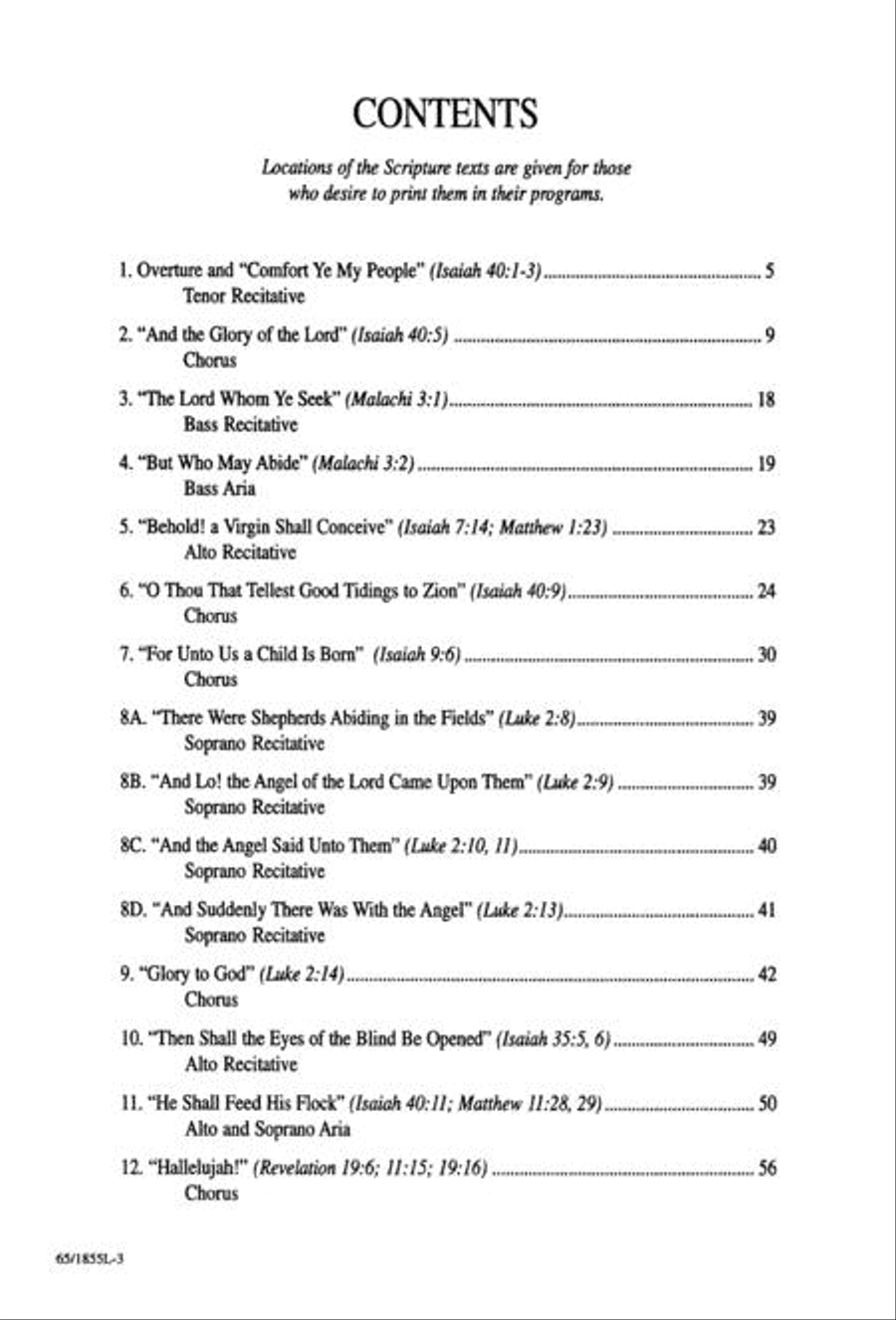 Handel's Messiah: Christmas Choruses and Solos 3-Part scores gallery preview page 3