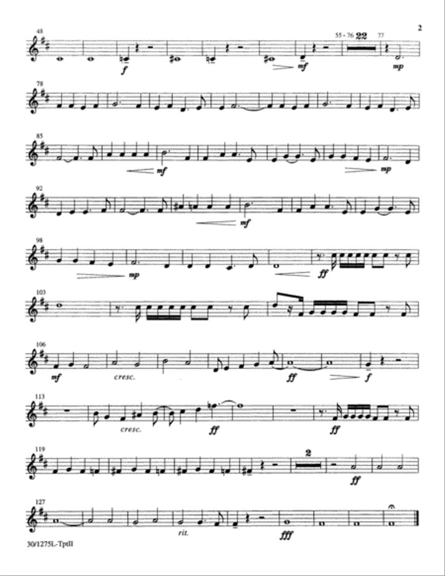 Finlandia - Brass/Perc Parts Horn scores gallery preview page 6