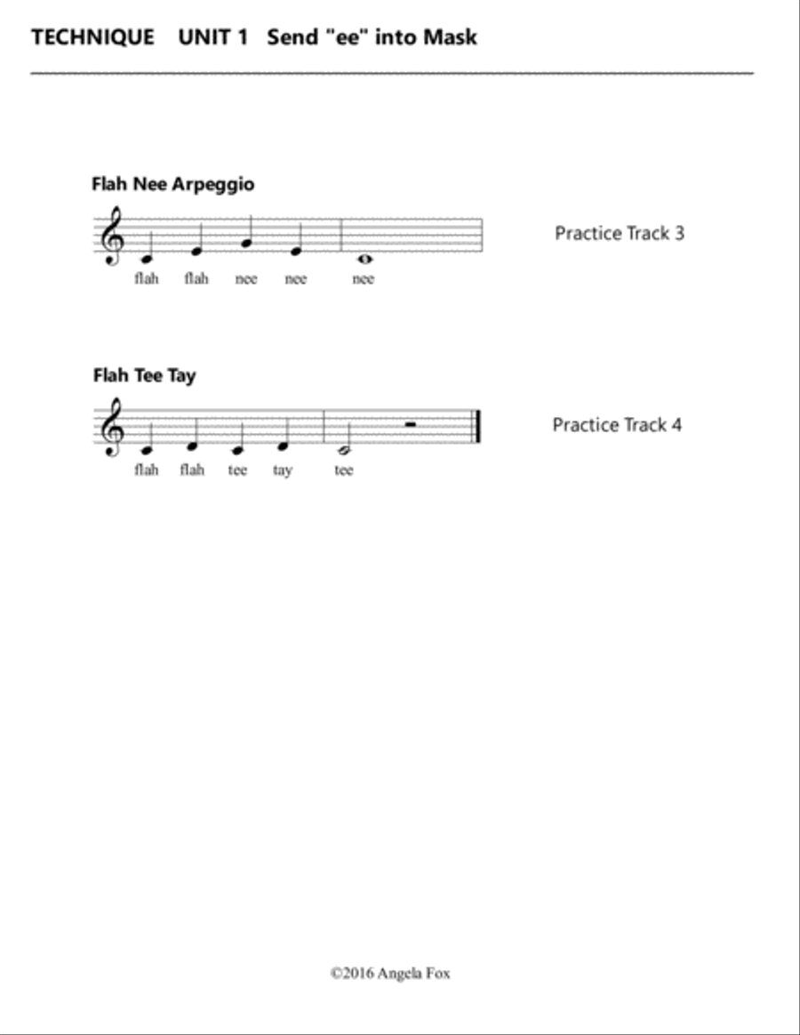 Healthy Vocal Development: Technique Exercises Level 2C Voice scores gallery preview page 4