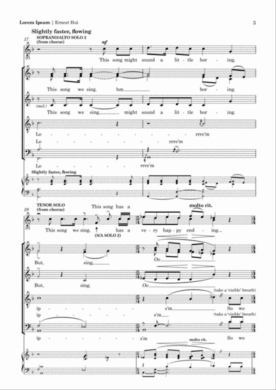 Lorem Ipsum (2011) Lorem Ipsum (2011) 4-Part scores gallery preview page 3