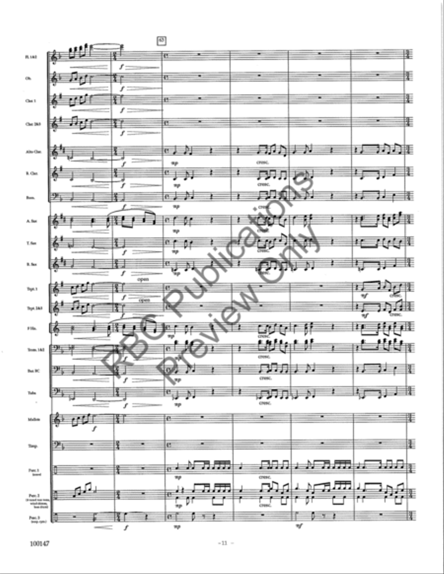 Rivers Concert Band scores gallery preview page 14