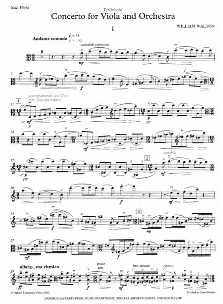 Concerto for Viola and Orchestra Piano Accompaniment scores gallery preview page 2