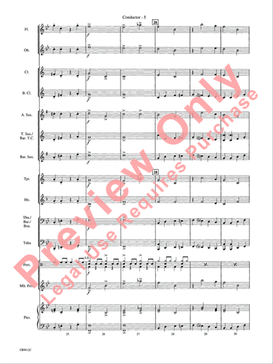 The Flintstones Meet the Jetsons Concert Band scores gallery preview page 7