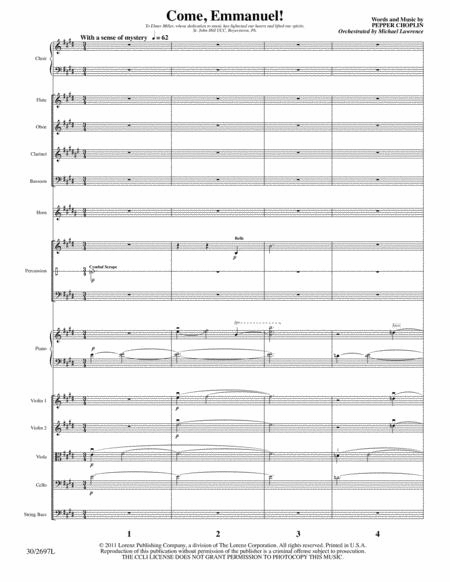 Lead Me Back to Bethlehem - Instrumental Score and Parts