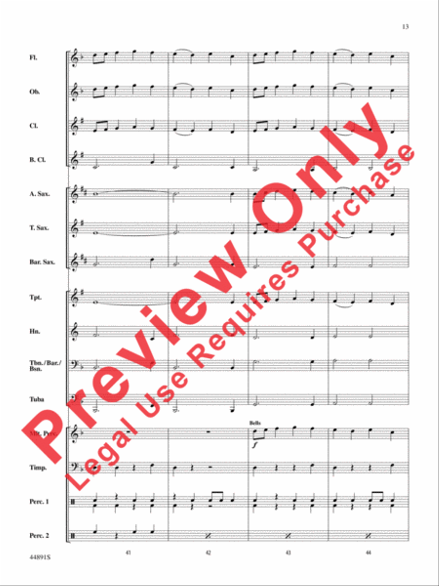 The Jaws of Fenris Concert Band scores gallery preview page 13
