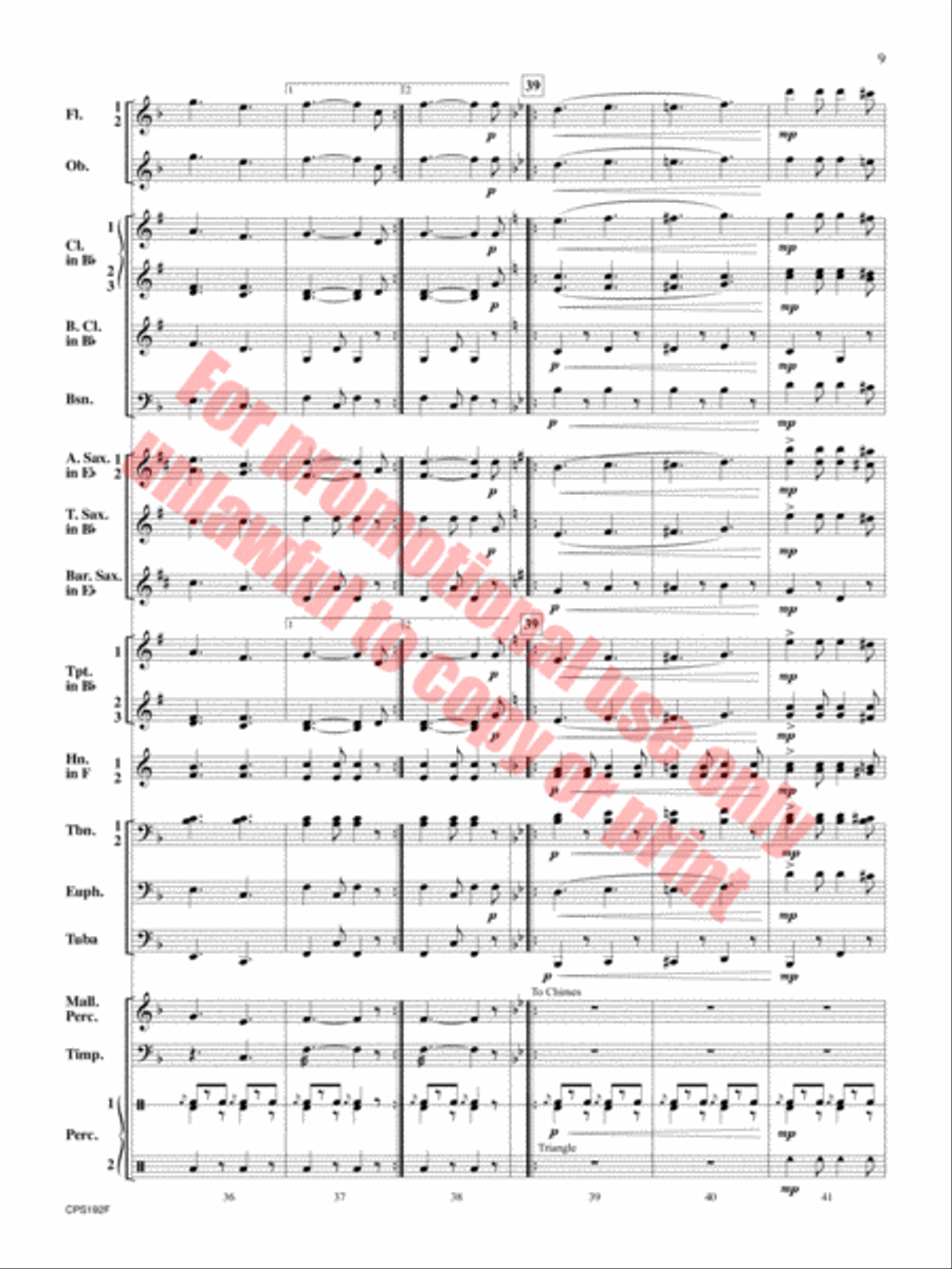 Liberty Bell Liberty Bell Concert Band scores gallery preview page 10